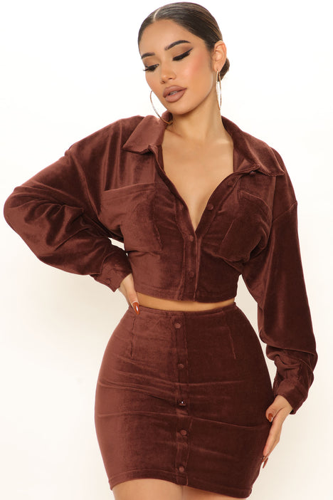 Corduroy skirt deals fashion nova