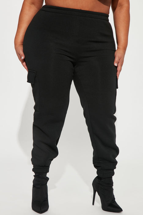 Black joggers hotsell fashion nova