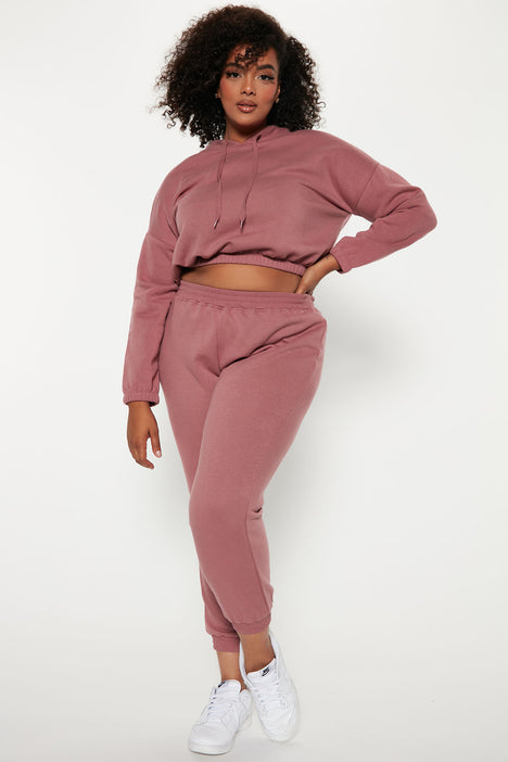 Mauve jogger set deals