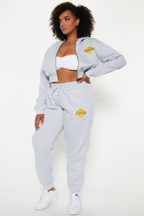 Lakers cropped hoodie top