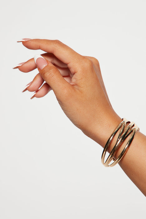 All You Need Cuff Bracelet Gold Fashion Nova Jewelry