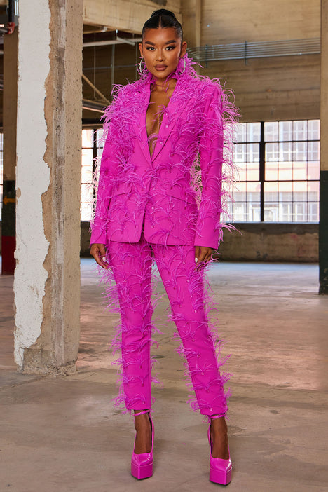 Fashion nova pink best sale suit