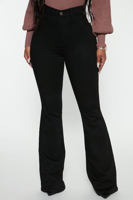 Deep In My Soul Flare Jeans Black