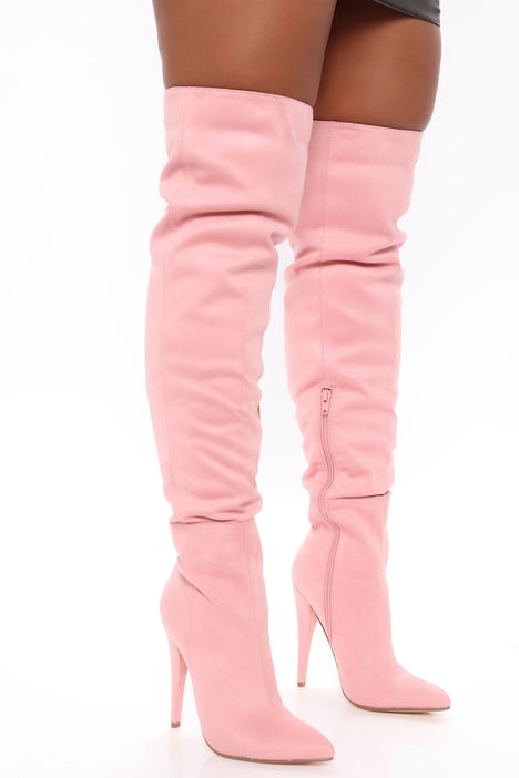 Blush thigh high boots outlet