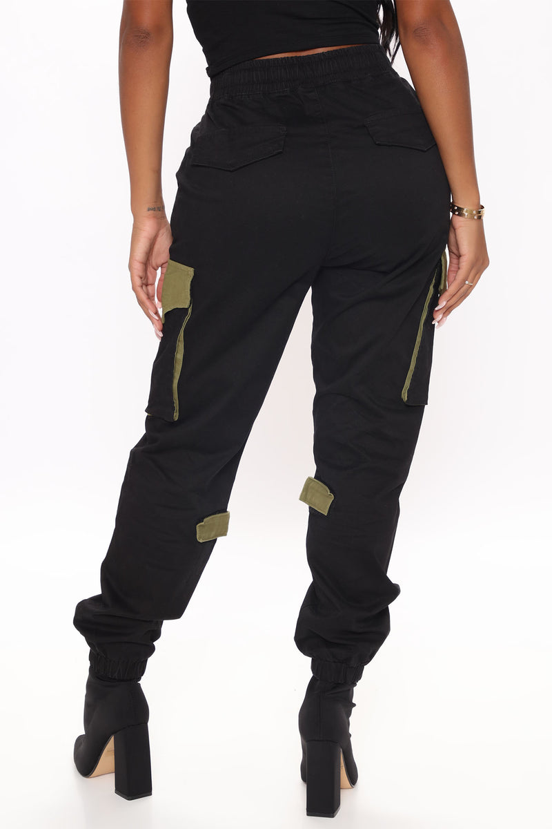 Can't Get With You Cargo Pant - Black/Green | Fashion Nova, Pants ...