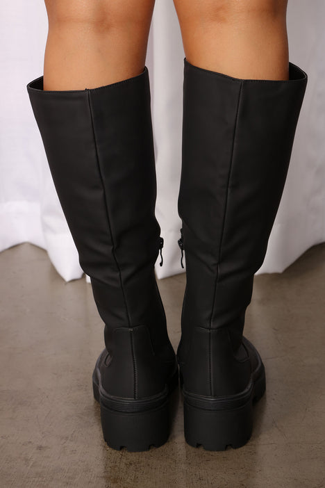 In My Prime Knee High Boots Black Fashion Nova Shoes