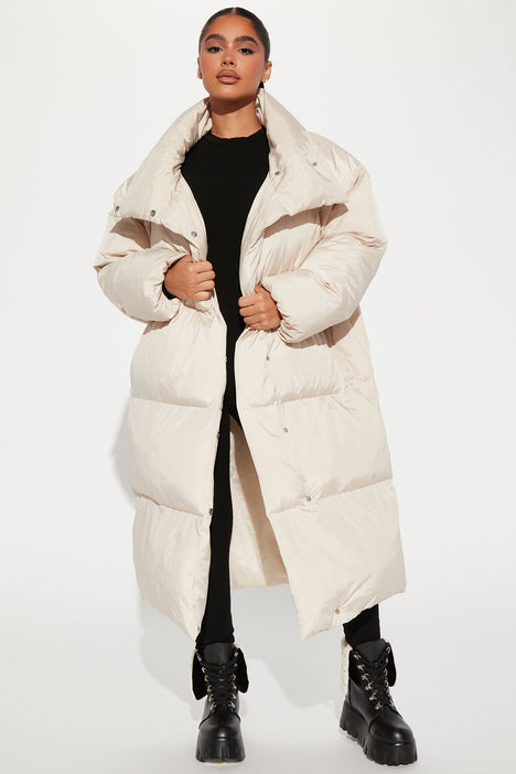 Outdoor Feels Puffer Coat Nude Fashion Nova Jackets Coats