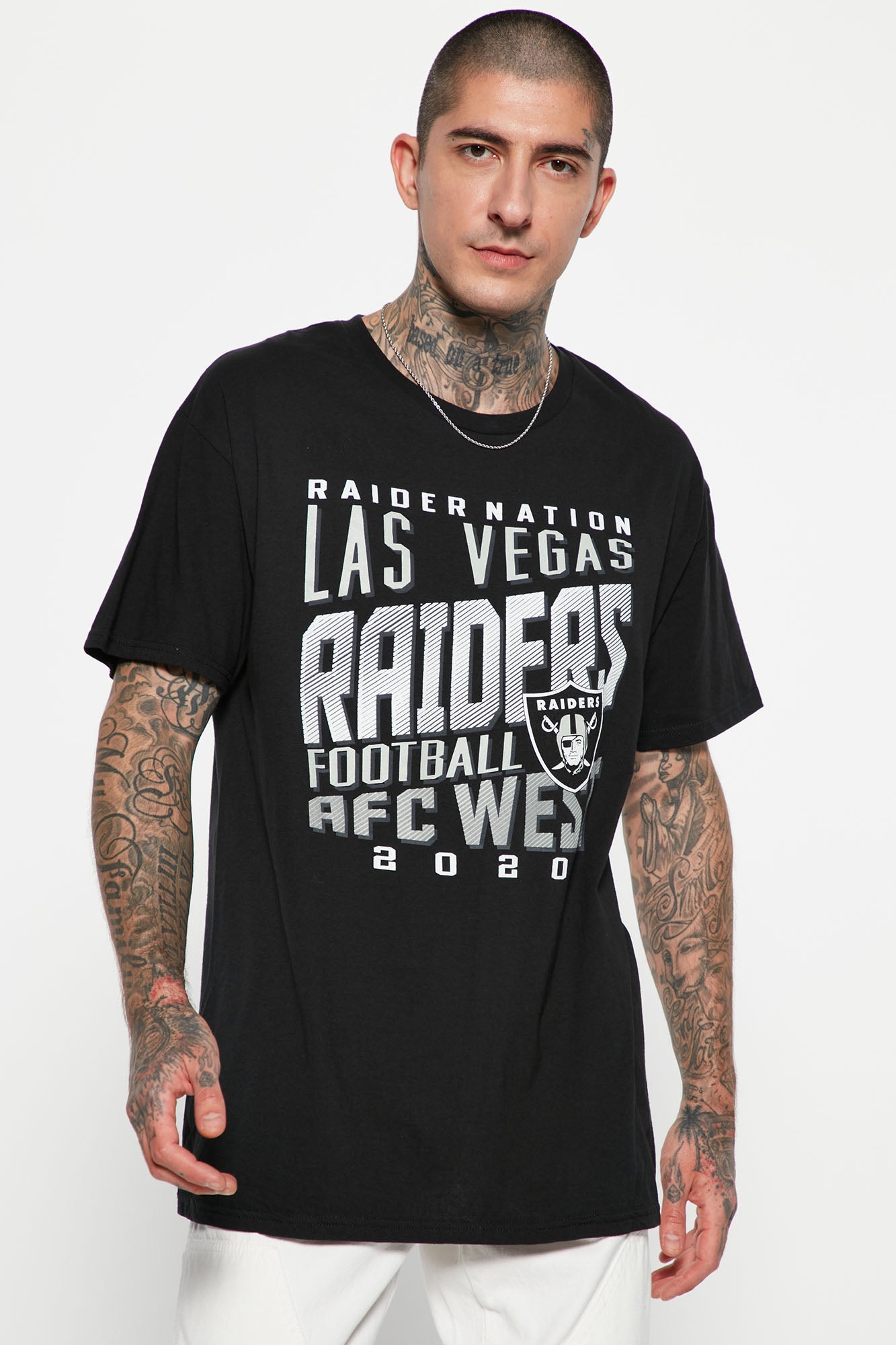 Las Vegas Raiders Fanatics Signature Women's Super Soft Boxy Short Sleeve  Cropped T-Shirt - Black
