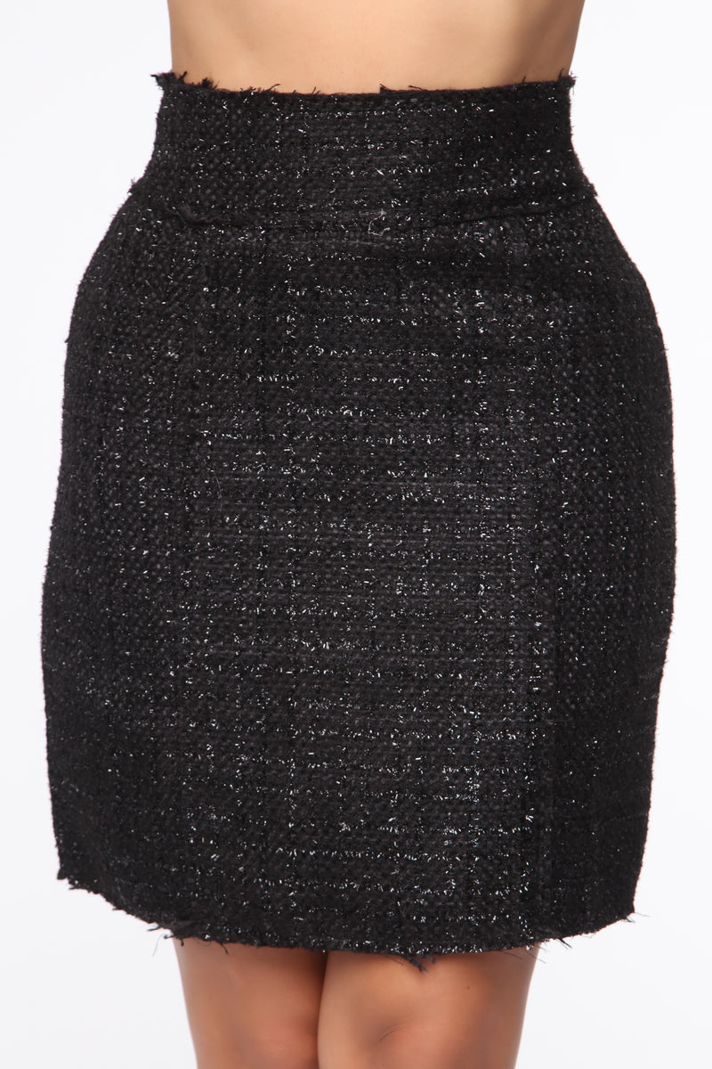 Miranda Boucle Mini Skirt - Black | Fashion Nova, Skirts | Fashion Nova