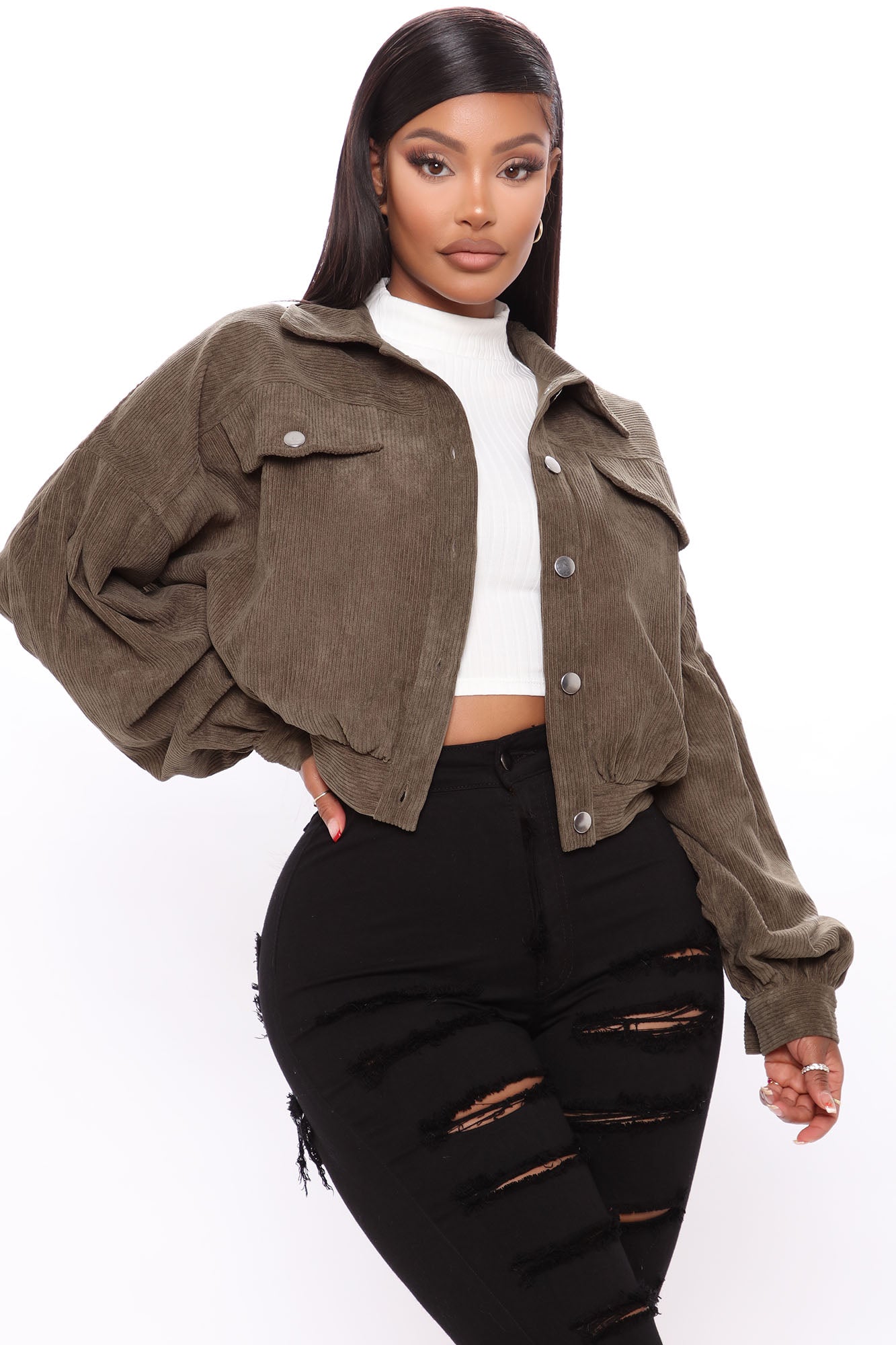 Fashion nova corduroy jacket outlet