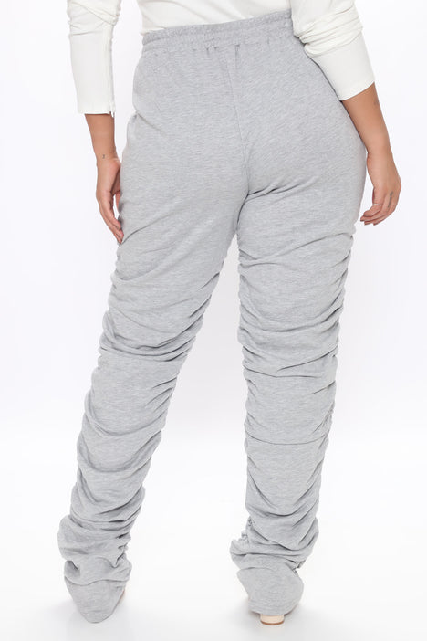 Stacked sweatpants sales fashion nova