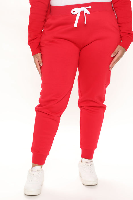 Relaxed Vibe Joggers Red Fashion Nova Pants Fashion Nova