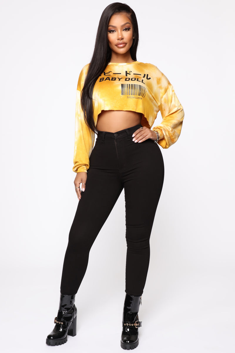Can't Buy Me Baby Top - Mustard/combo | Fashion Nova, Screens Tops and ...