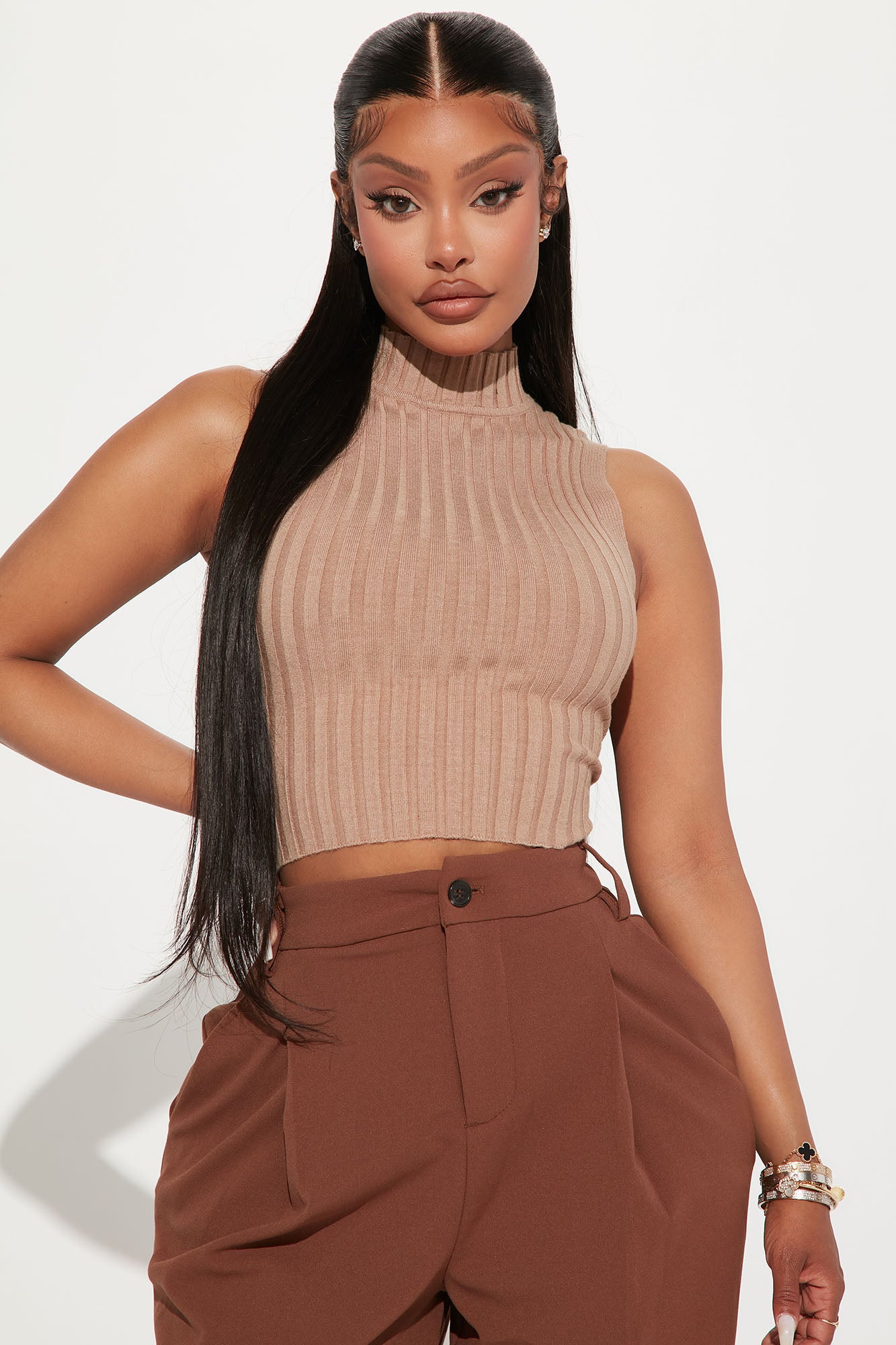 Mock neck hotsell sweater tank