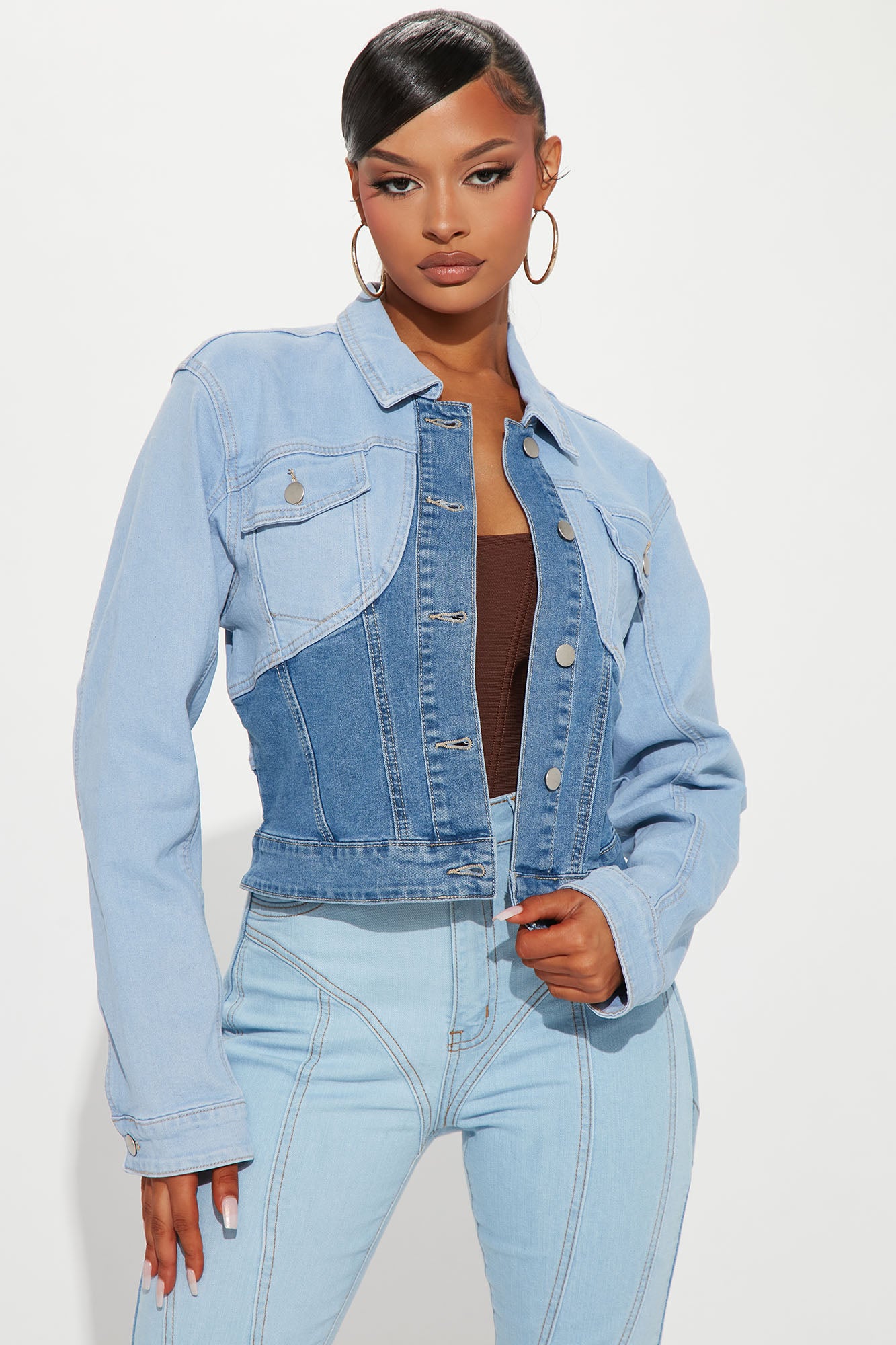 Denim jacket fashion outlet nova