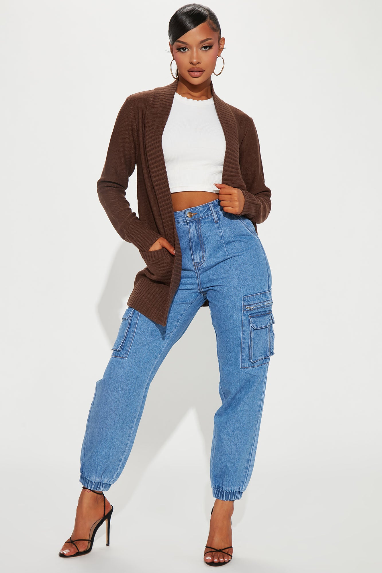 She s All That Cargo Jogger Jeans Medium Wash Fashion Nova