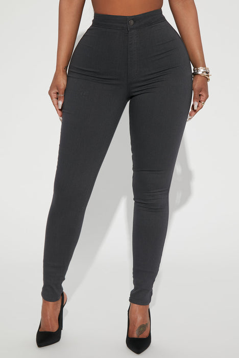 Super high waist denim skinnies cheap fashion nova
