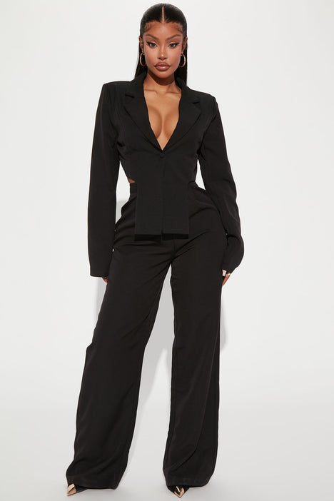 Fashion nova deals white pants suit