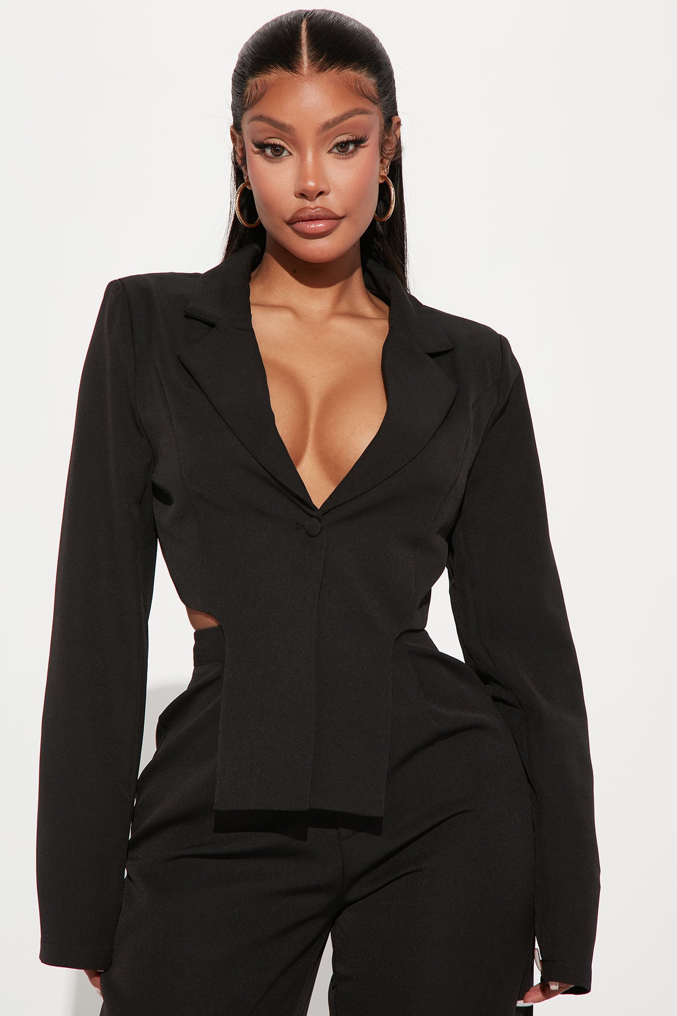 Nayeli Blazer Pant Suit Black Fashion Nova Matching Sets