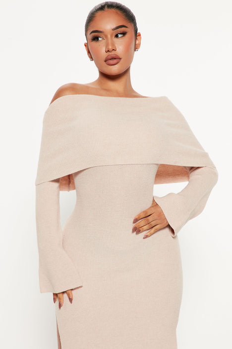 Off the shoulder cheap sweater dress fashion nova