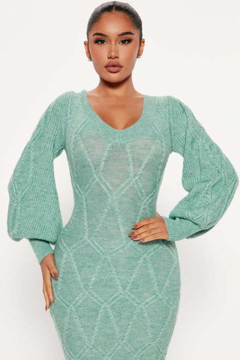 Fashion nova mint dress discount
