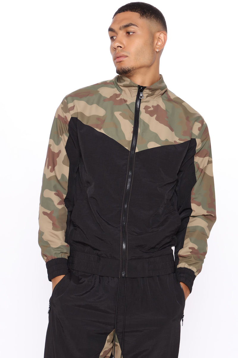 Make A Statement Windbreaker Track Jacket - Camouflage | Fashion Nova ...