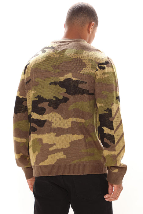 Camo Sweater Pullover Camouflage Fashion Nova Mens Sweaters