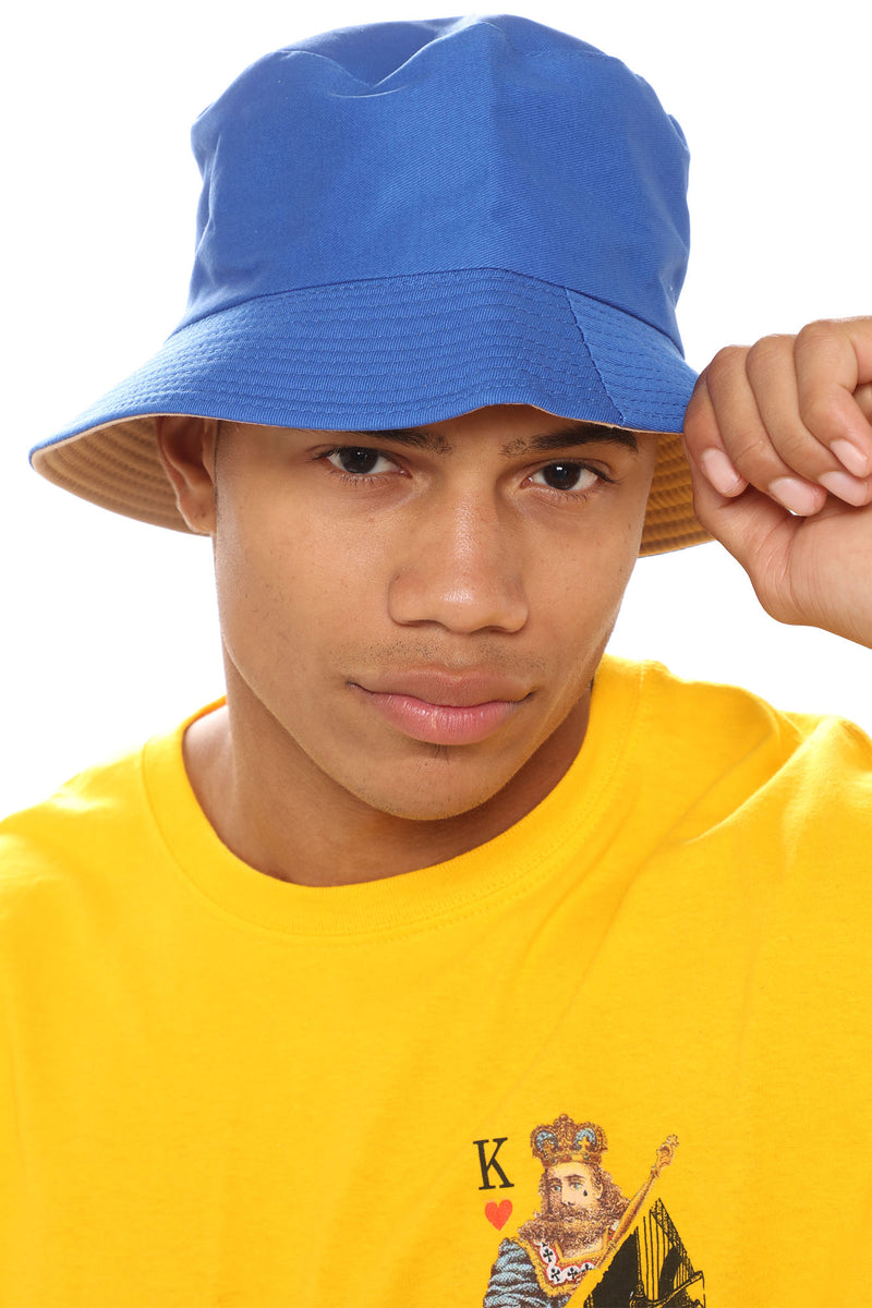 Solid Reversible Bucket Hat Fashion Nova, Mens