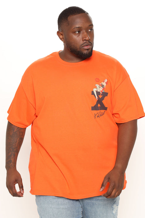Short sleeve orange shirt clearance