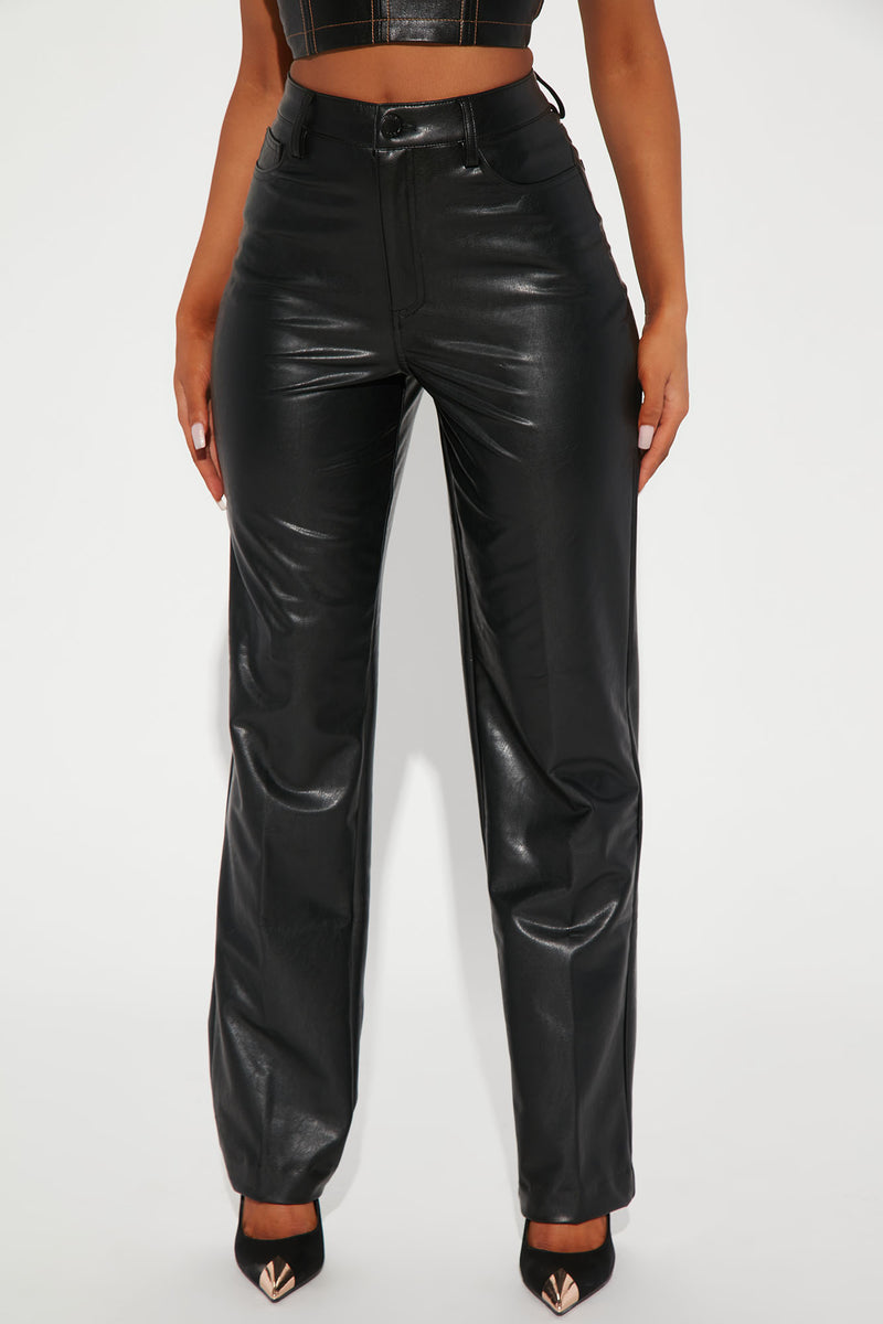Truly Chic Faux Leather Pant 29 - Black | Fashion Nova, Pants | Fashion ...