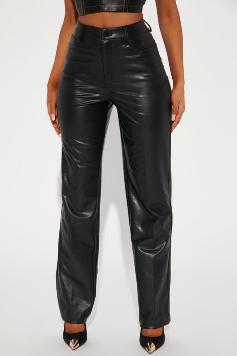 Fashion nova faux shop leather pants