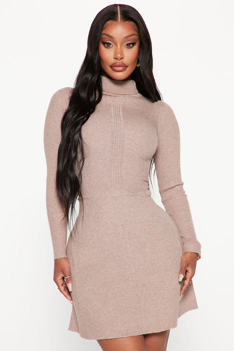 Fashion nova hotsell oatmeal dress