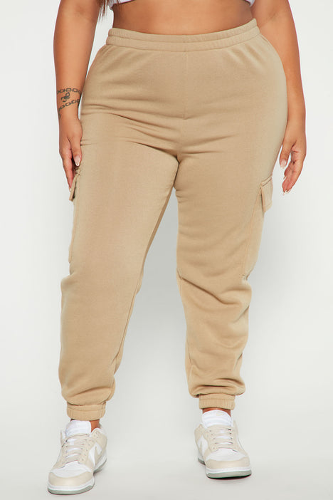 Tan sales jogger sweatpants
