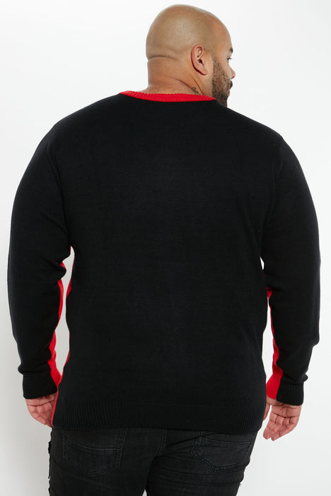 Black and red crew neck online