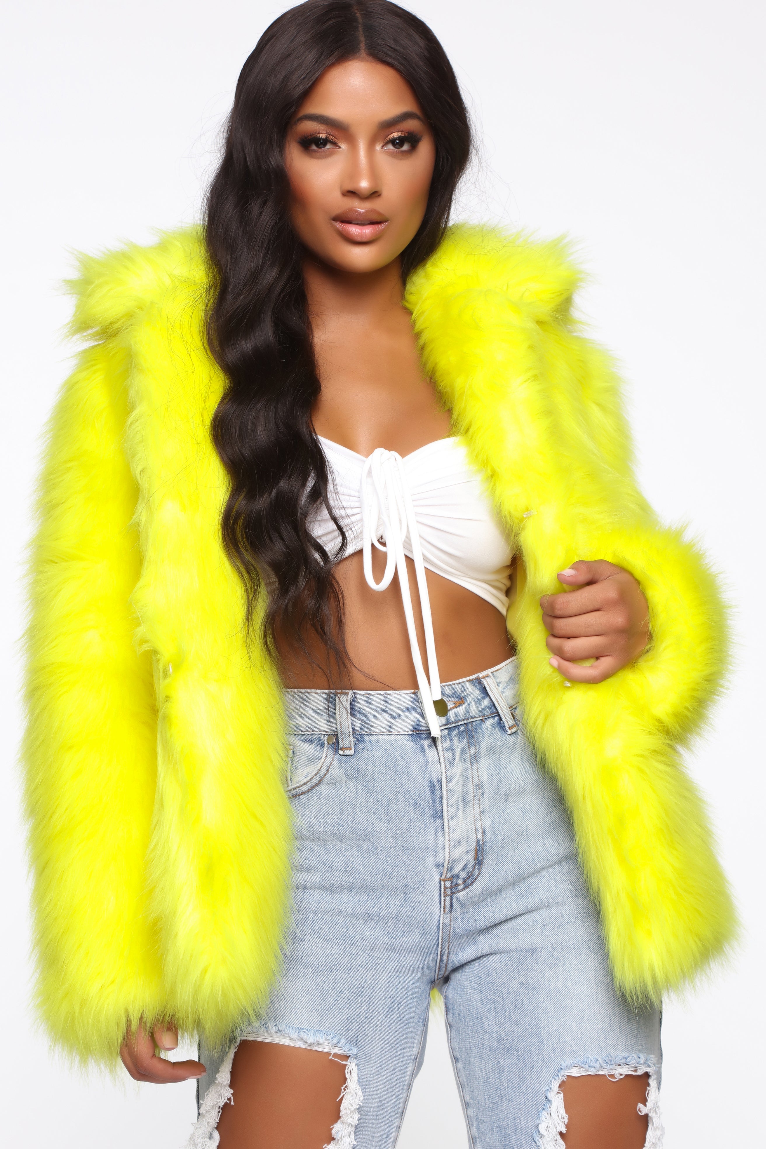 Fashion nova yellow jacket on sale