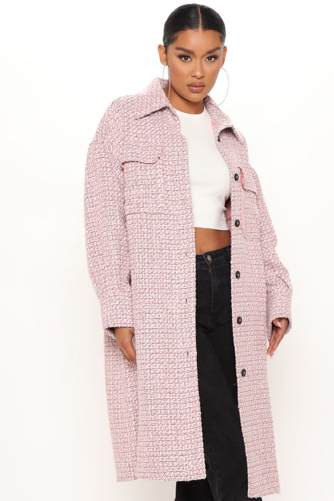 Hidden Surprises Shacket - Pink | Fashion Nova, Jackets & Coats