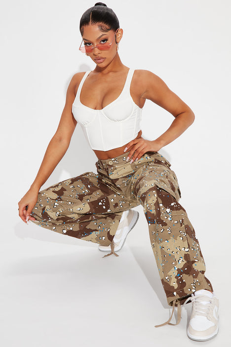 Missguided camo discount joggers