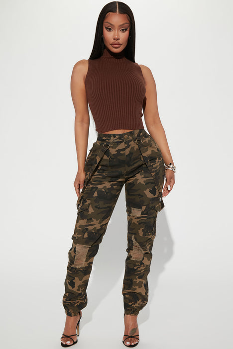 Get On My Level Cargo Pants - Camouflage, Fashion Nova, Pants