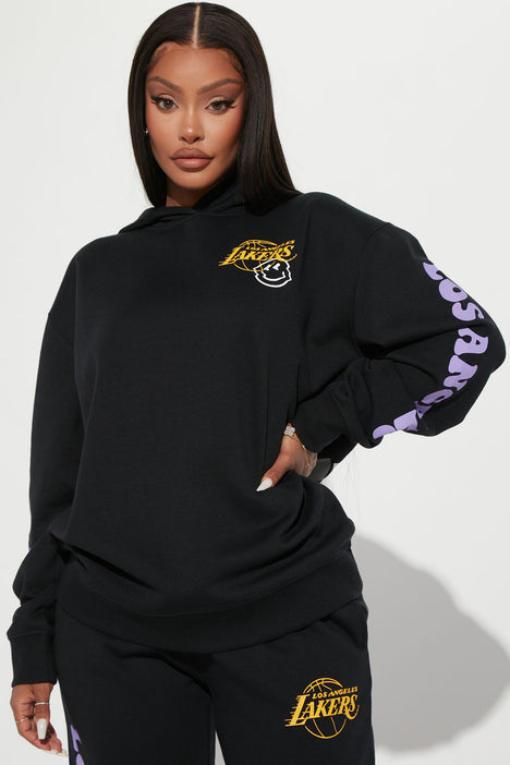 Lakers on outlet court hoodie