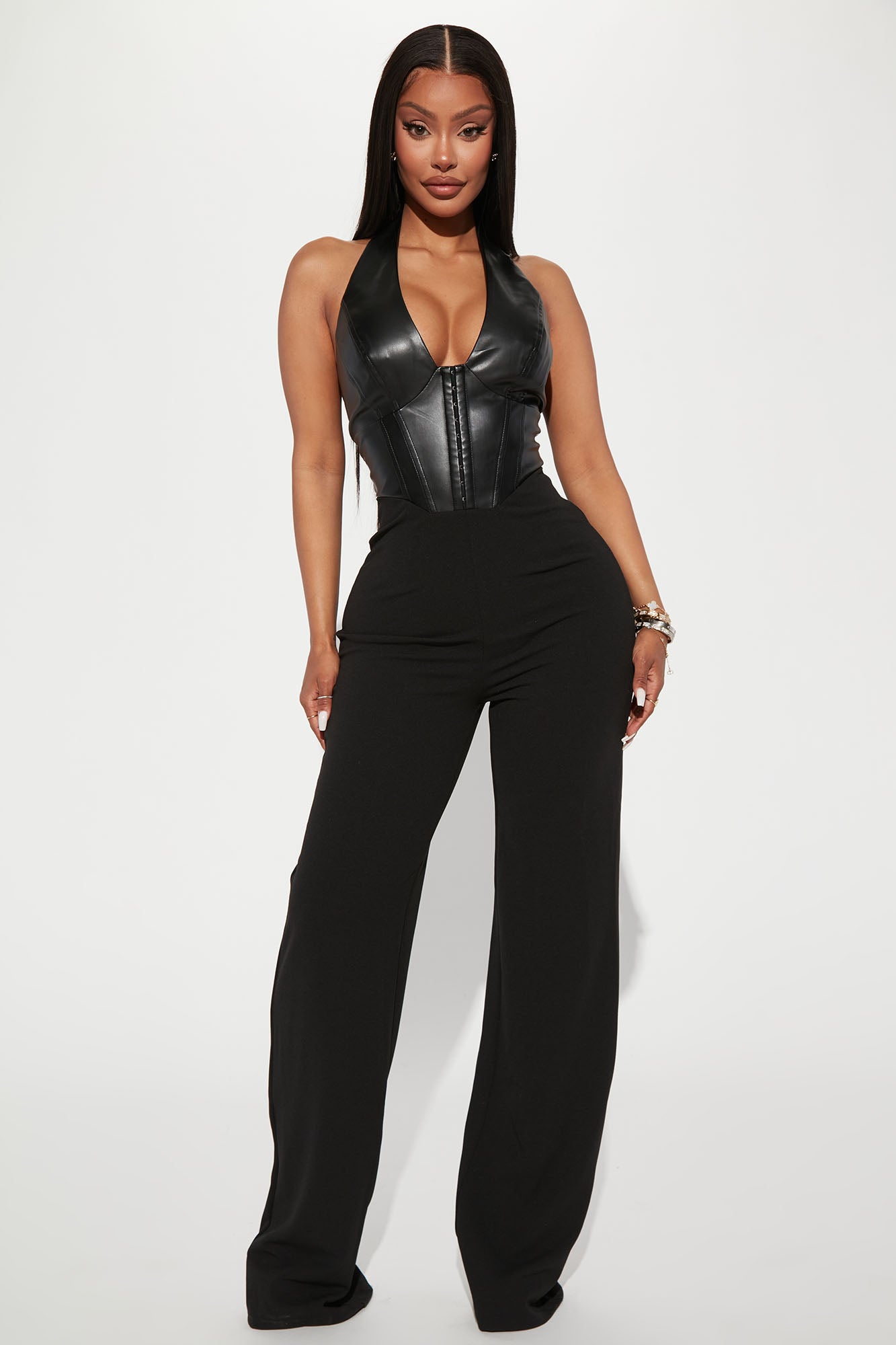 She's Got It All Halter Jumpsuit - Black