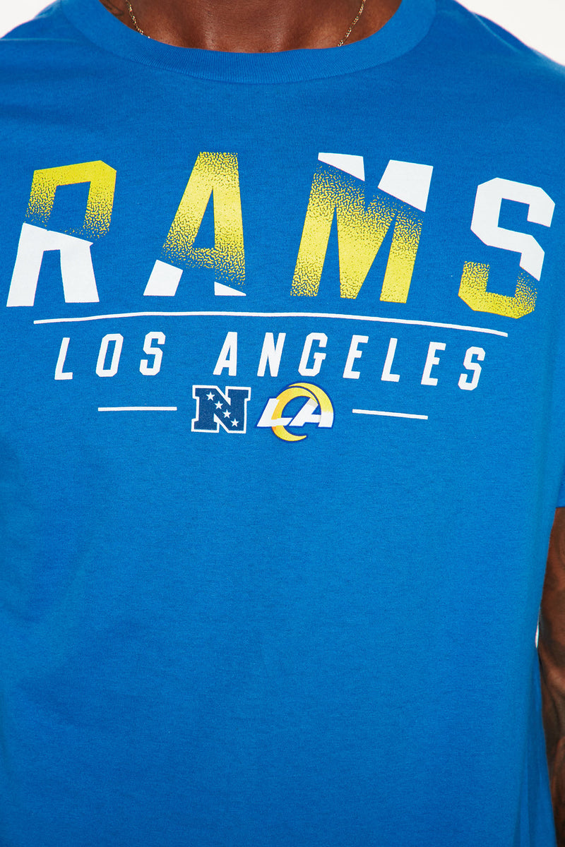 Los Angeles Rams Down The Middle Short Sleeve Tee - Blue | Fashion Nova ...