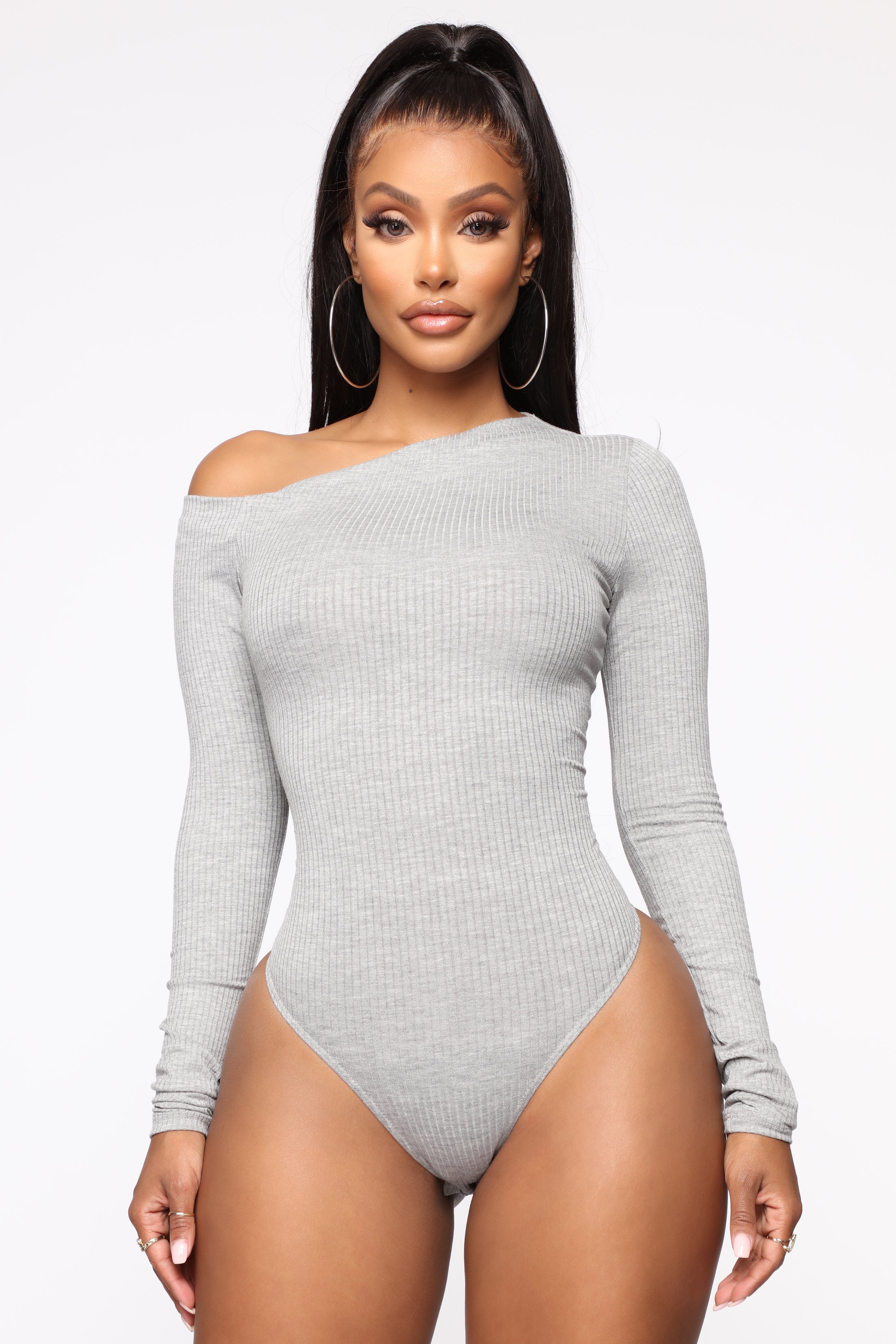 Gray bodysuit hotsell