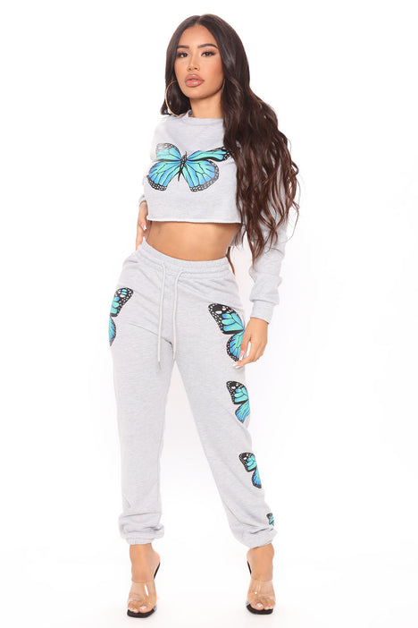 Butterfly joggers outlet fashion nova