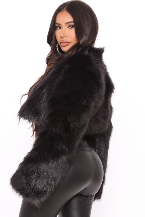 Cropped coat with hood deals