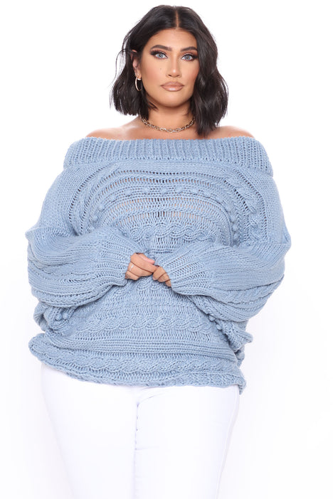 Got Me Chilled Down Sweater Set - Heather Grey