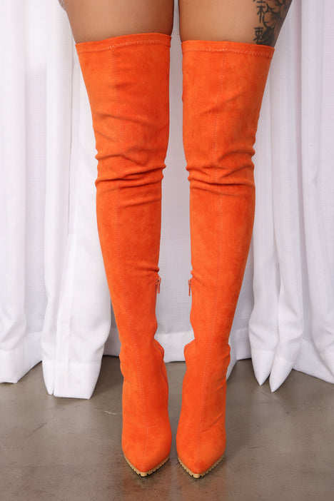 Burnt orange boots sale