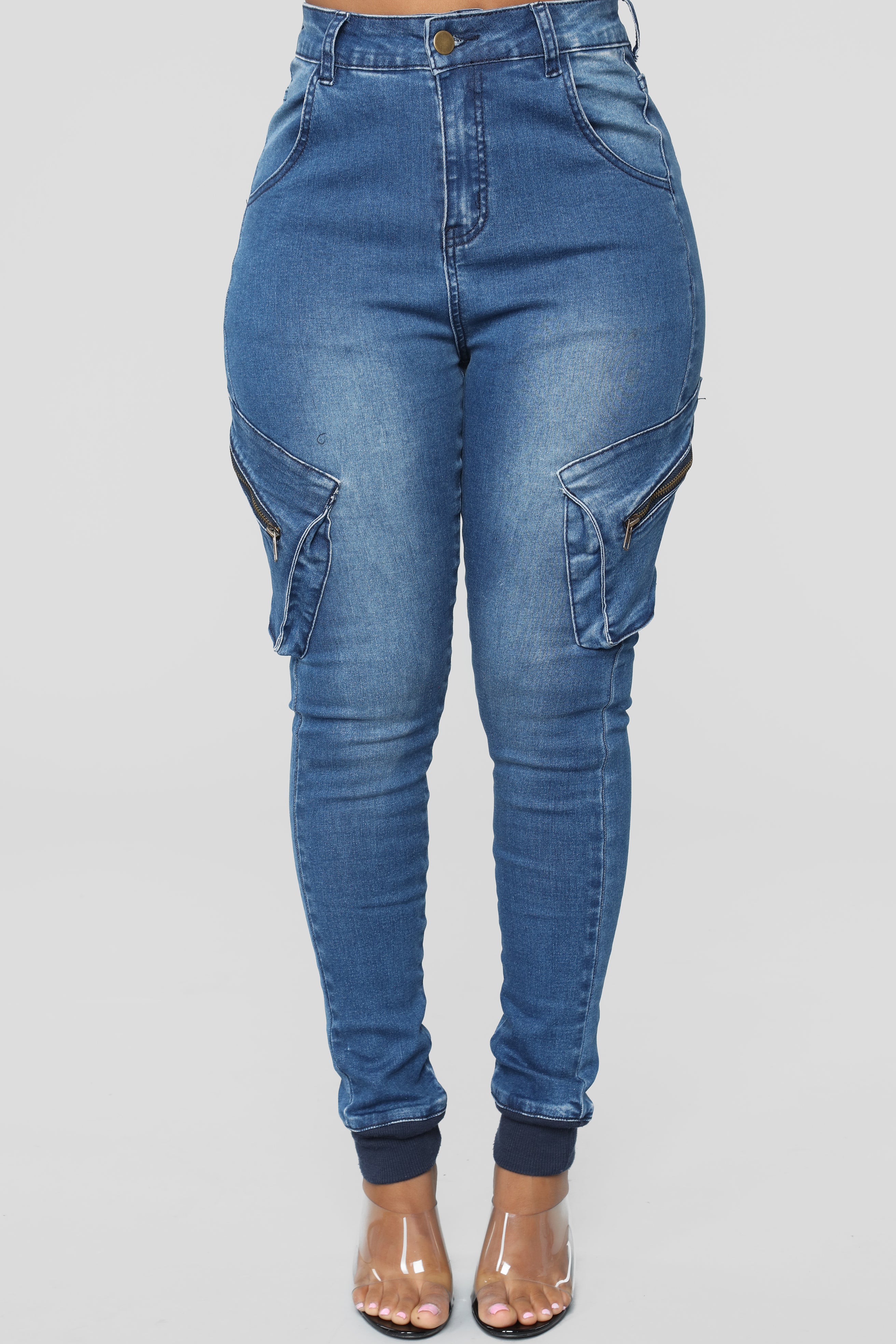 Pocket Change Jeans Medium Blue Wash