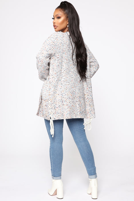 Multi color speckled sweater online