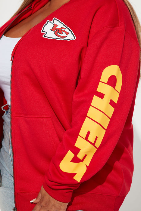 Women's chiefs sales zip up hoodie