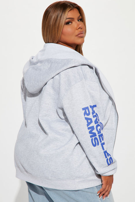 rams zip up hoodie
